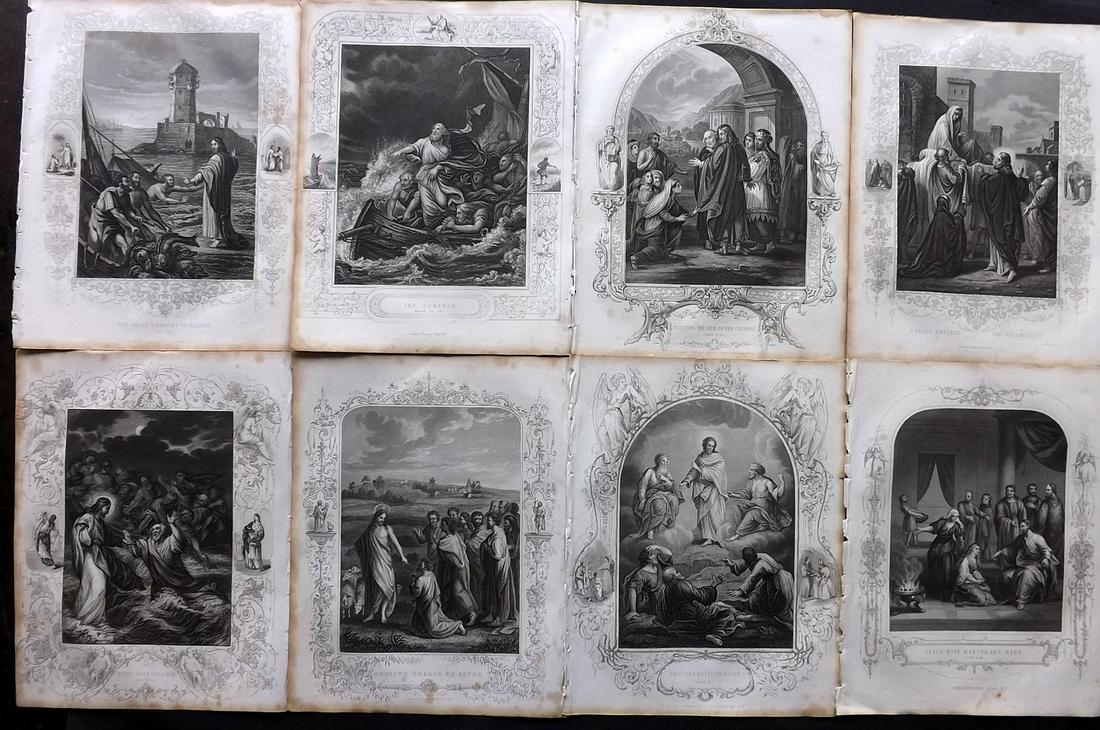 Fleetwood, John 1859 Lot of 8 Religious Prints (1 of 2)