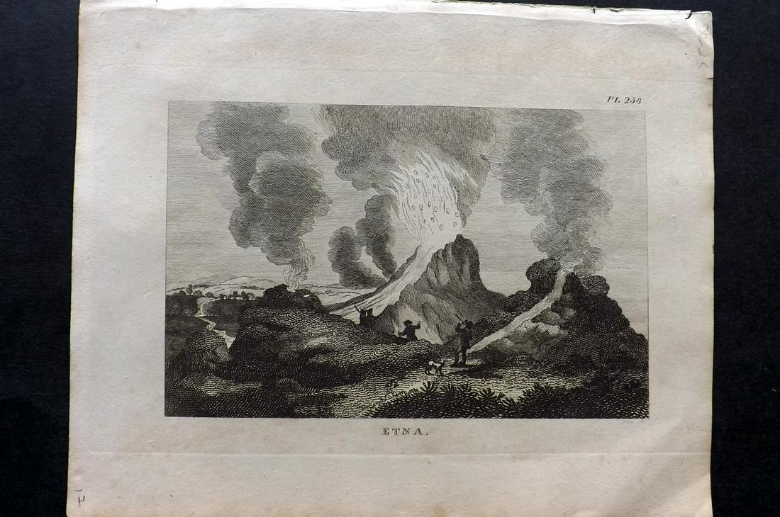 Russell, S. (Pub) 1806 Print. Etna Volcano, Sicily (1 of 2)