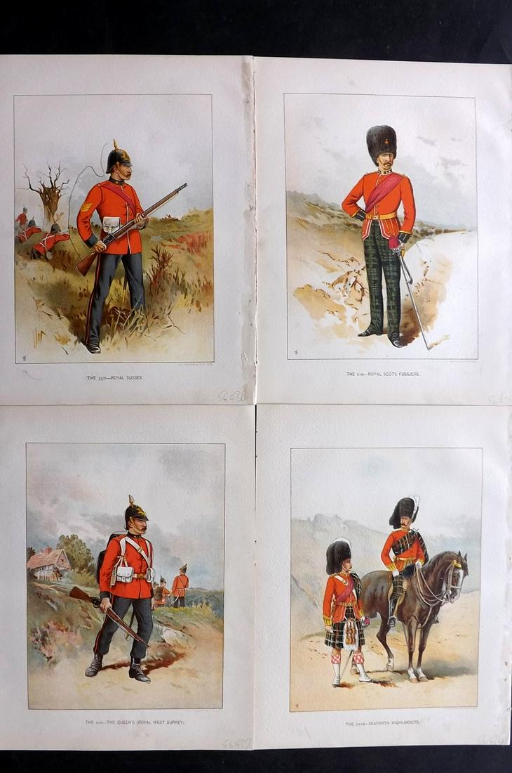 Richards, Walter 1890 Lot of 4 British Military Prints (1 of 2)