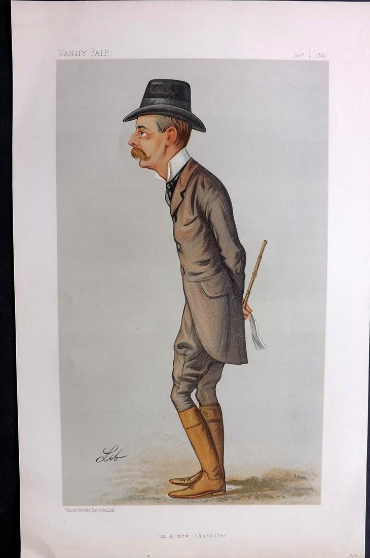 Vanity Fair Print 1889 Lord Randolph Spencer Churchill (1 of 1)