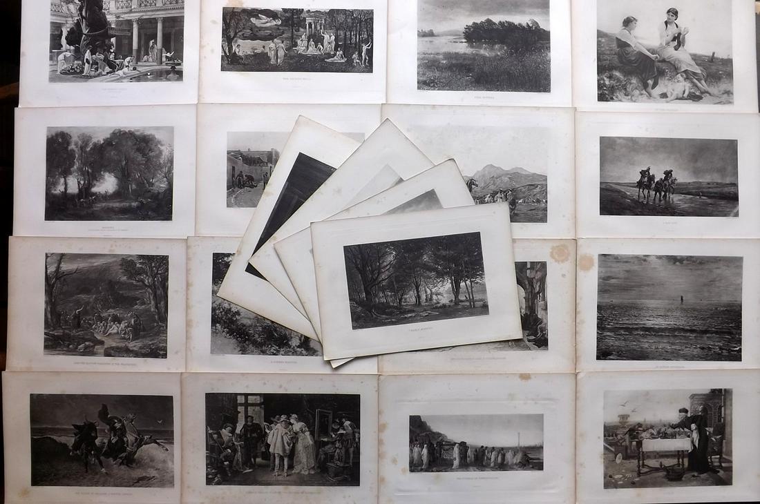 Read, J. E. 1888 Lot of 20 Folio Prints. Genre etc (1 of 6)