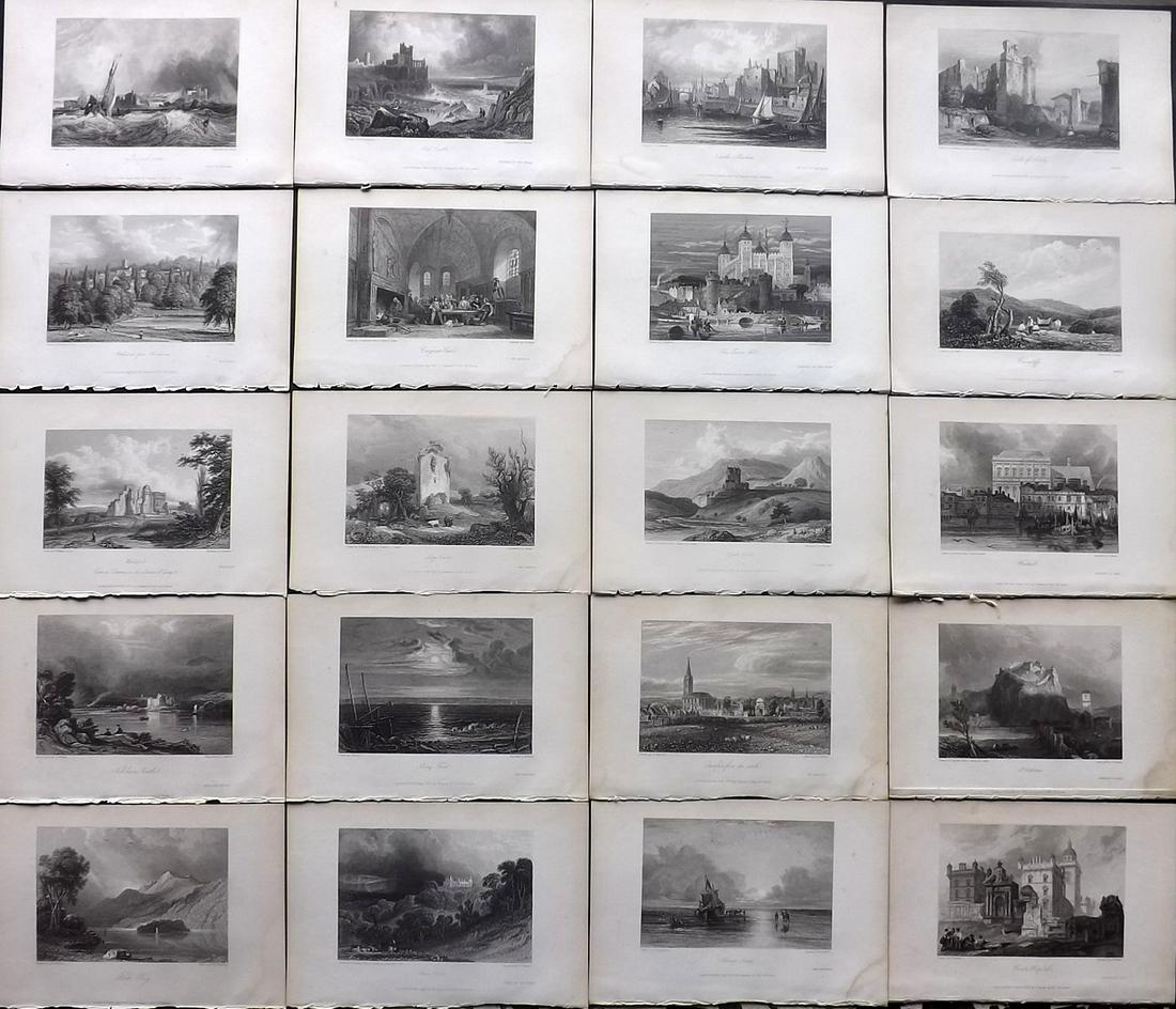 Scott, Walter 1833 Lot of 20 British Views. Engravings (1 of 7)