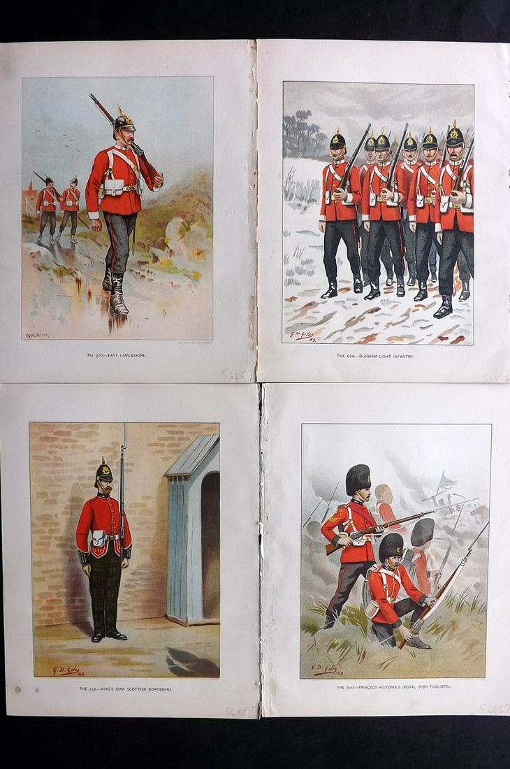 Richards, Walter 1890 Lot of 4 British Military Prints (1 of 2)