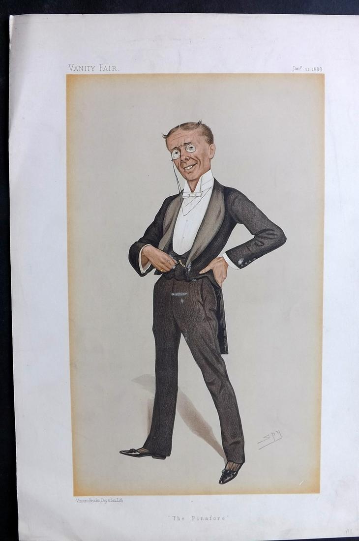 Vanity Fair Print 1888 George Grossmith. D'Oylye Carte (1 of 1)