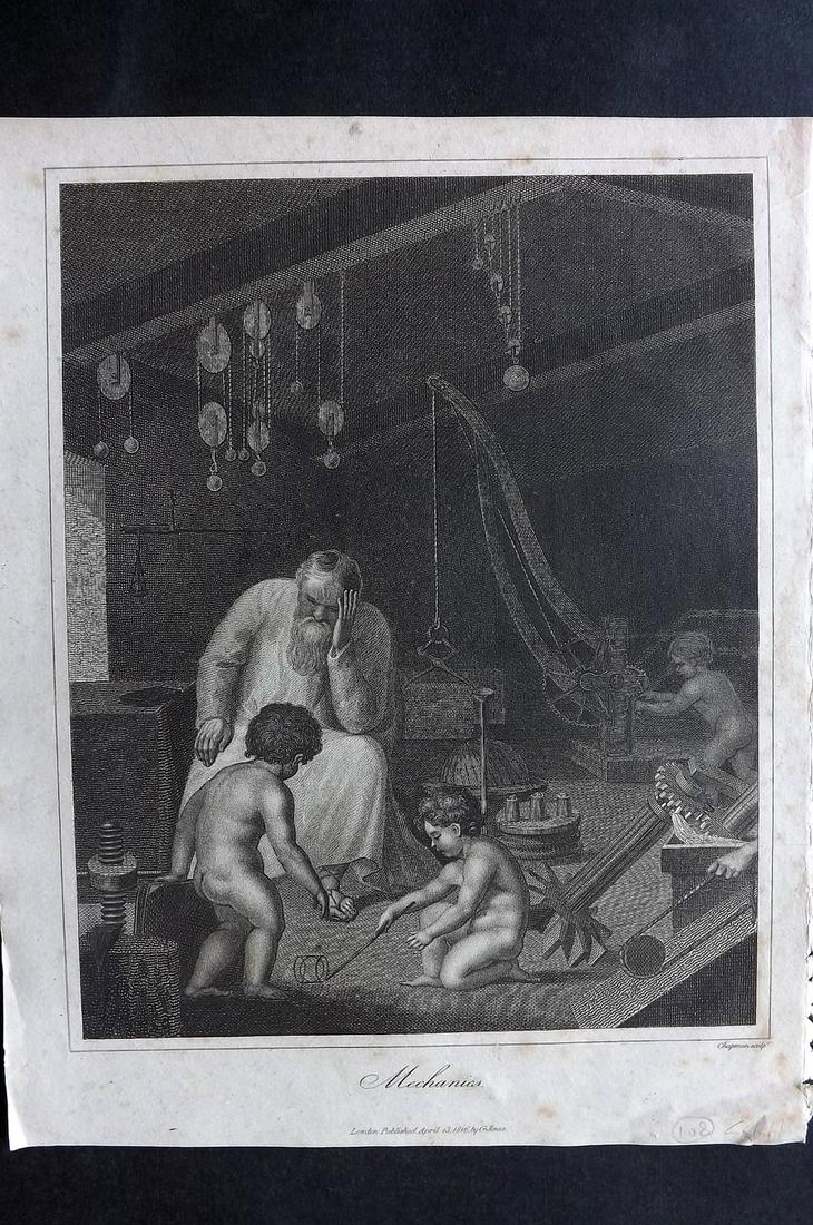 Wilkes, John 1816 Classical Engraving. Mechanics (1 of 2)