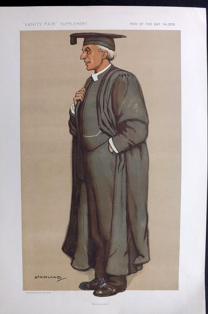 Vanity Fair Print 1912  Rev Lionel Ford, Clergy (1 of 1)