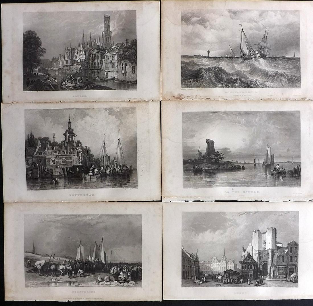 Stanfield, Clarkson 1832 Lot of 6 European Views (1 of 2)