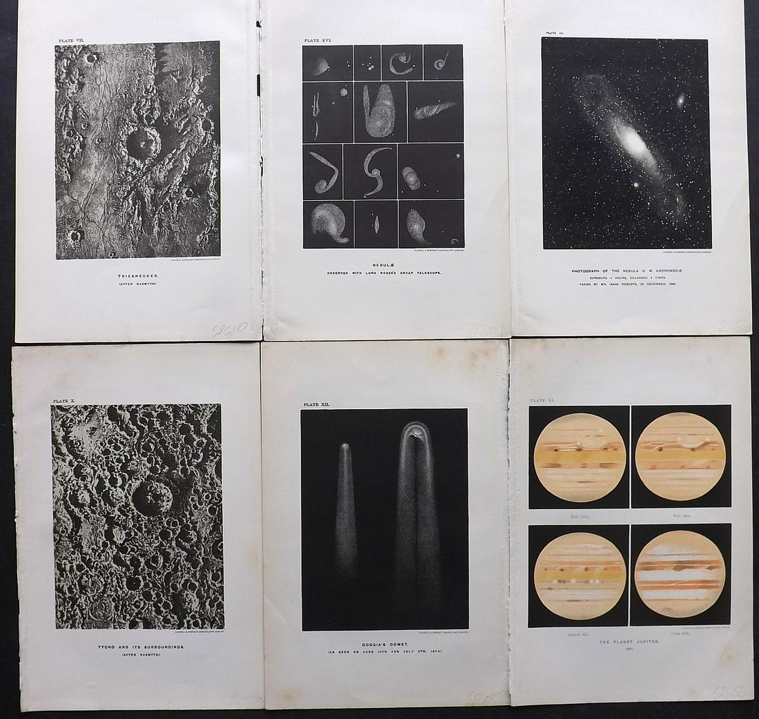 Ball, Robert 1908 Lot of 6 Astronomy Prints. Celestial (1 of 2)
