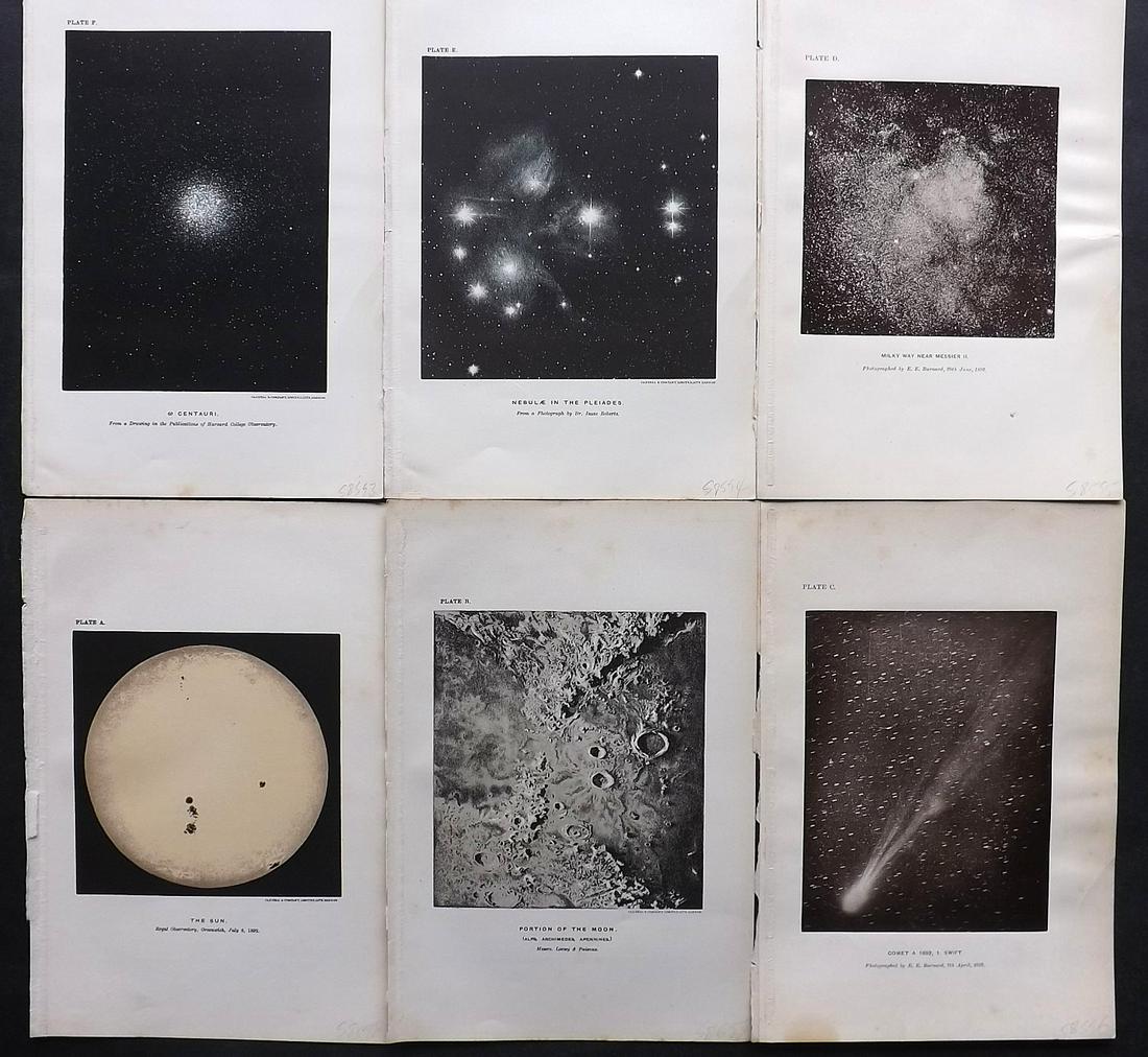 Ball, Robert 1908 Lot of 6 Astronomy Prints. Celestial (1 of 2)