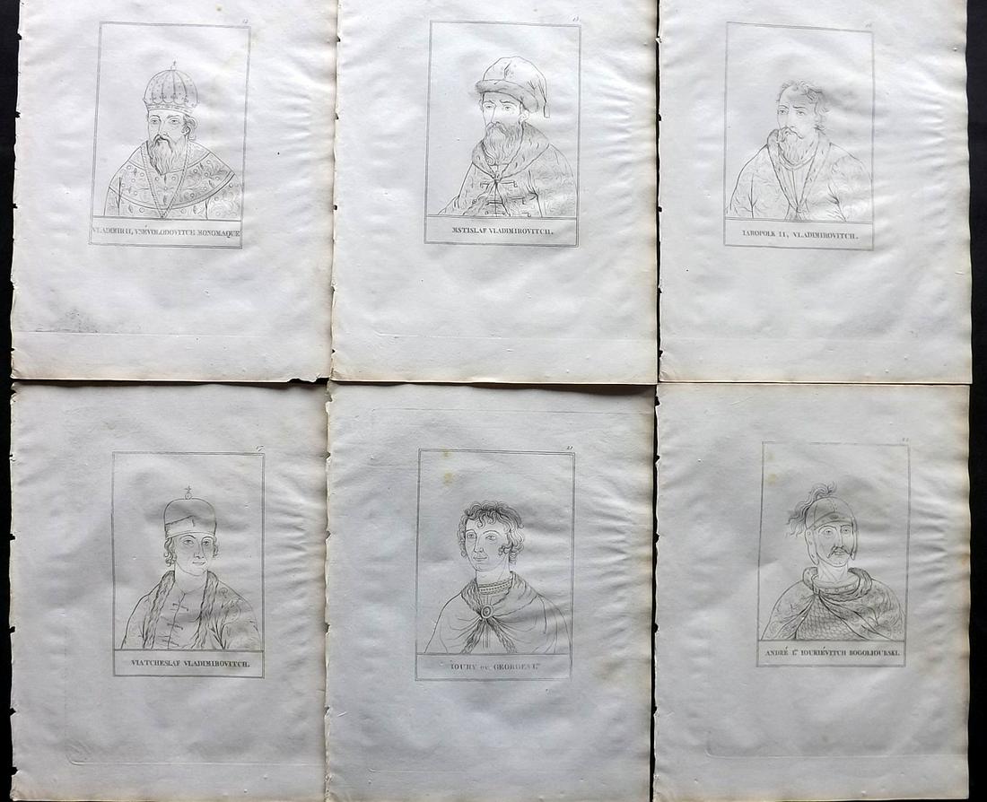 Levesque, Pierre 1812 Lot of 6 Russia Portraits (1 of 2)