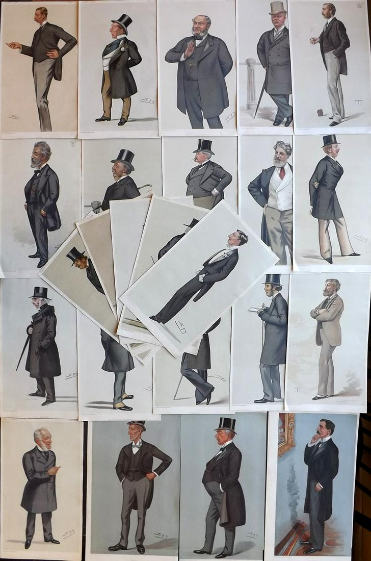 Vanity Fair Prints 19th Cent Lot of 25 Spy etc Cartoons (1 of 7)