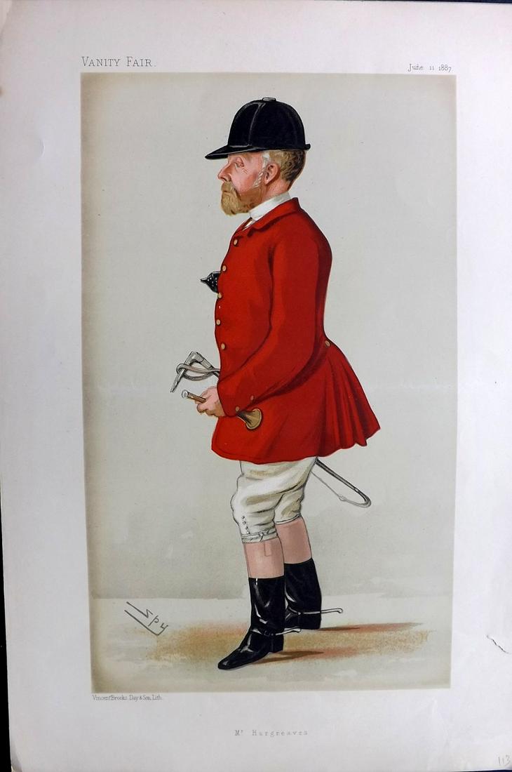Vanity Fair Print 1887 John Hargreves, Foxhunter (1 of 2)
