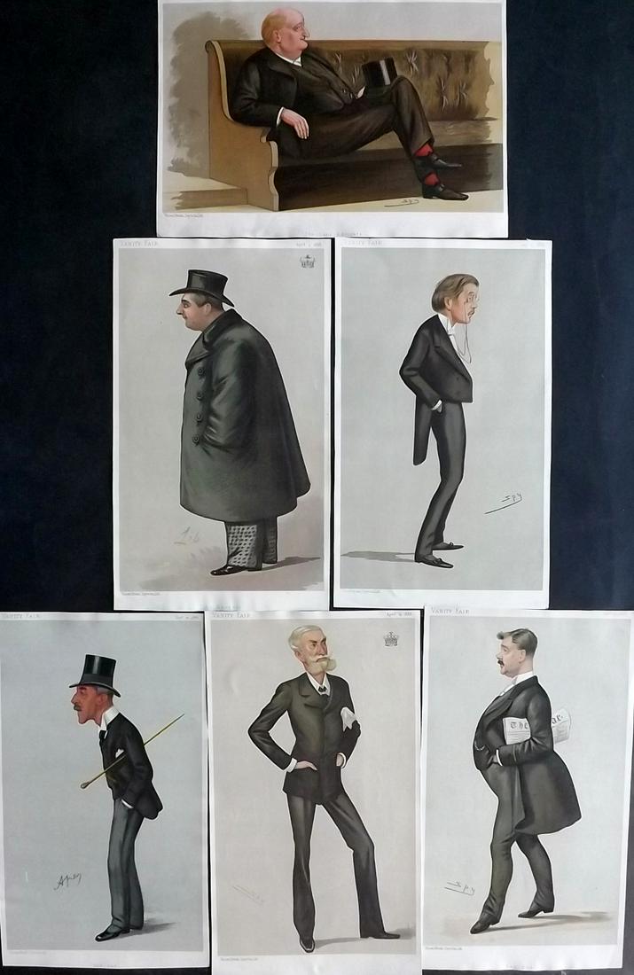 Vanity Fair Prints 1888 Lot of 6 Spy etc Cartoons (1 of 2)