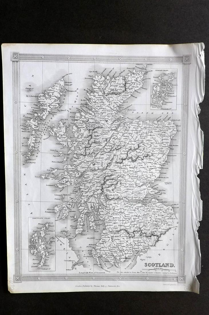Findlay, Alex C1835 Antique Map. Scotland (1 of 2)