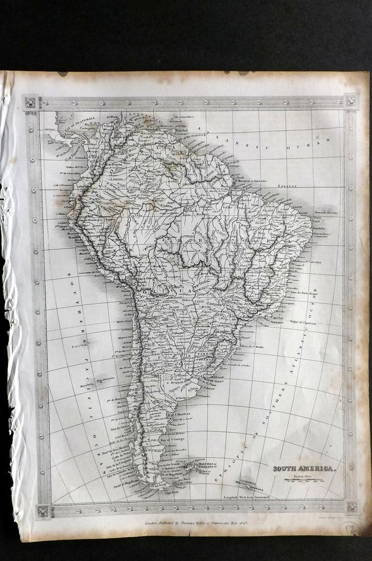 Findlay, Alex C1835 Antique Map. South America (1 of 2)