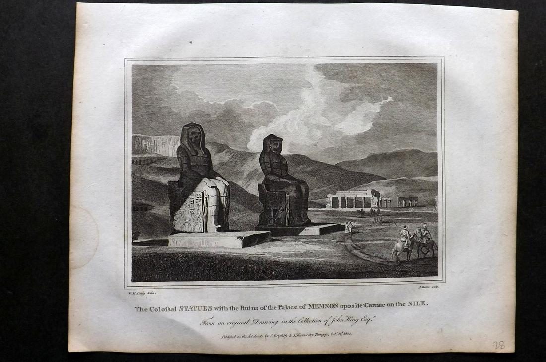 Blomfield, E. 1807 Print. Karnak, Egypt (1 of 2)