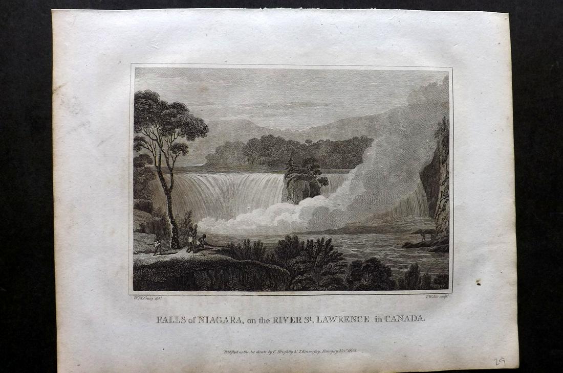 Blomfield, E. 1807 Print. Niagara Falls, Canada (1 of 2)