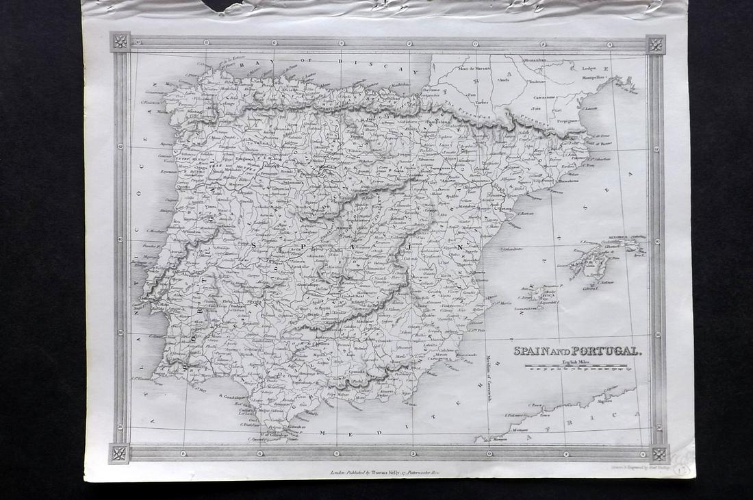 Findlay, Alex C1835 Antique Map. Spain & Portugal (1 of 2)