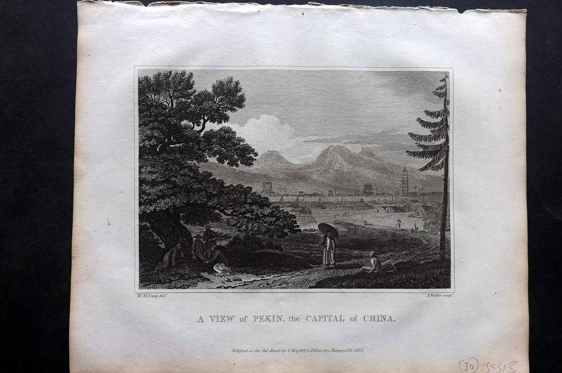 Blomfield, E. 1807 Print. View of Pekin, China (1 of 2)