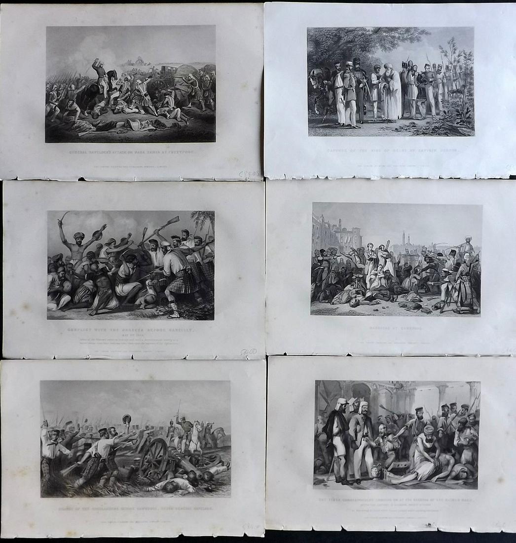 Ball, Charles 1858 Lot of 6 India Mutiny Military (1 of 2)