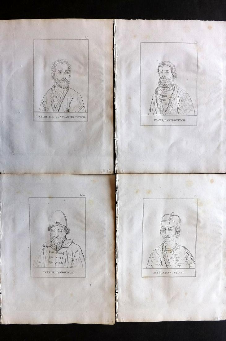 Levesque, Pierre 1812 Lot of 4 Russia Portraits (1 of 2)
