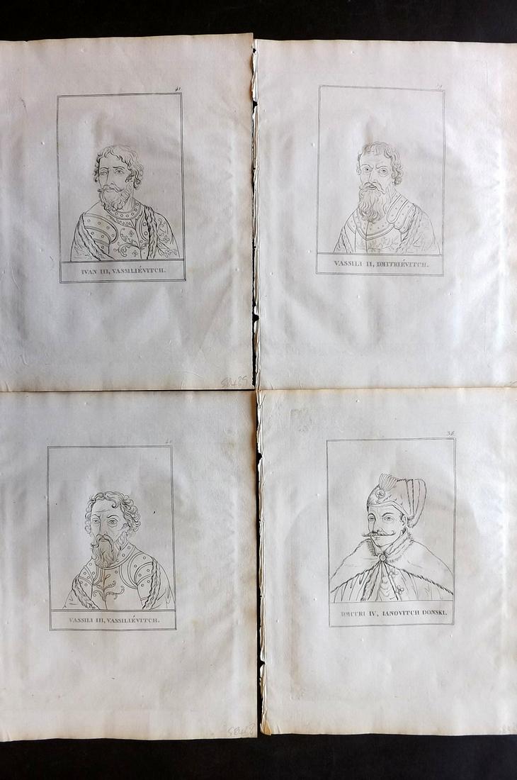 Levesque, Pierre 1812 Lot of 4 Russia Portraits (1 of 2)
