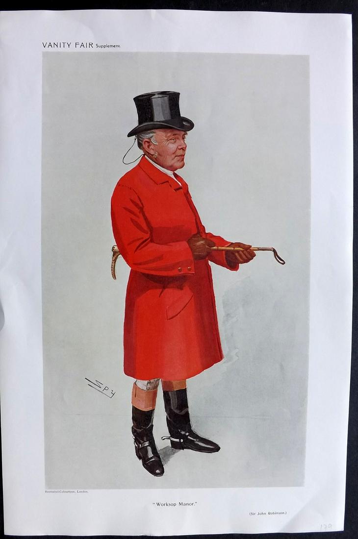 Vanity Fair Print 1911 John Robinson, Fox Hunter (1 of 2)