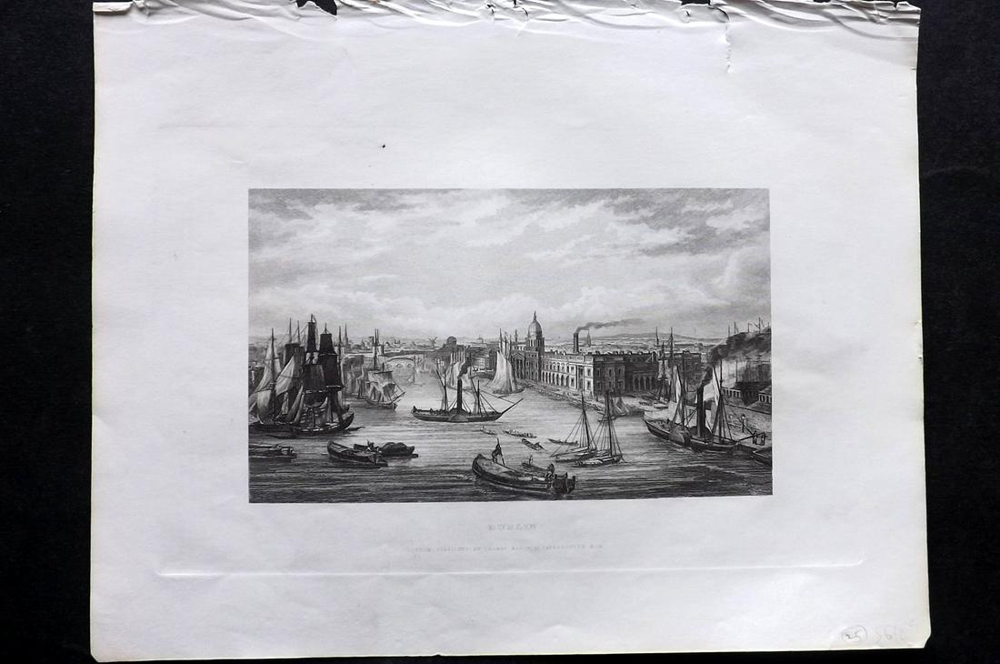 Barclay, James C1835 Print. Dublin, Ireland: Steel Engraving Published C1835 by Thomas Kelly, London for "A New and Universal English Dictionary" by the Rev. James Barclay. Paper Size: 10.5 x 8 inch (27 x 21cm) Some margin toning, otherwise Good