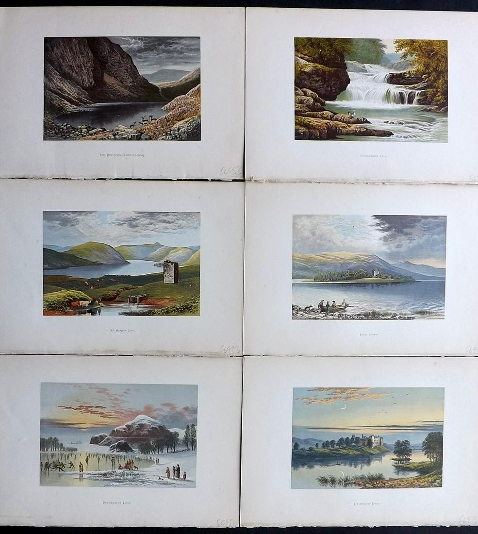 Lydon, Alexander 1882 Lot of 6 Scottish Loch Views (1 of 2)