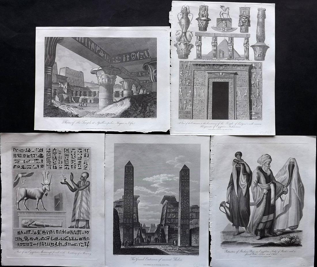 Wilkes, John C1810 Lot 5 Egypt Prints. Temples, Costume (1 of 2)