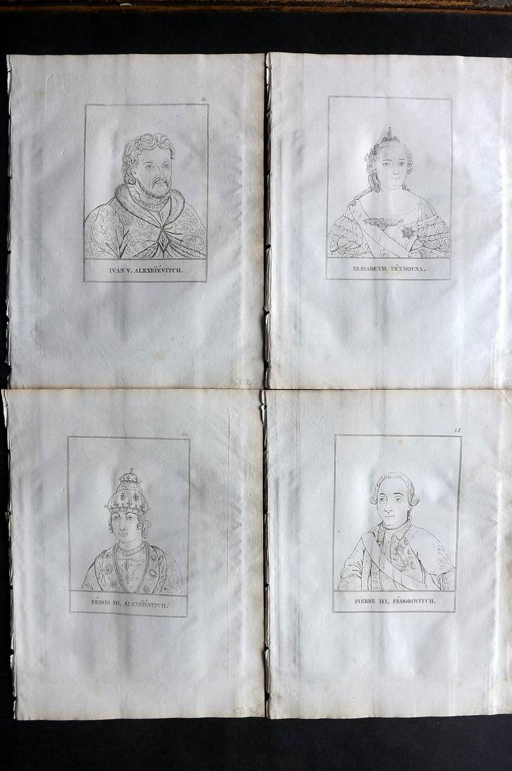 Levesque, Pierre 1812 Lot of 4 Russia Portraits (1 of 2)
