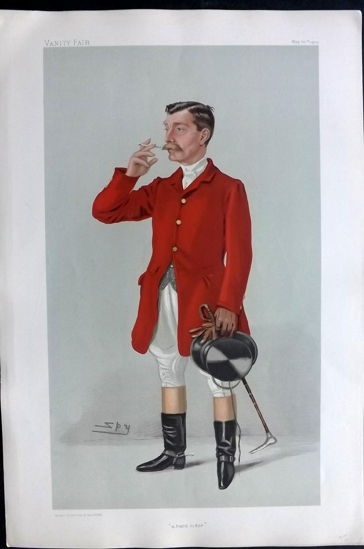 Vanity Fair Print 1904 Arthur James, Foxhunter (1 of 1)