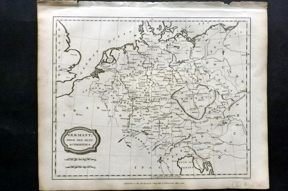 Barlow 1807 Antique Map. Germany (1 of 2)