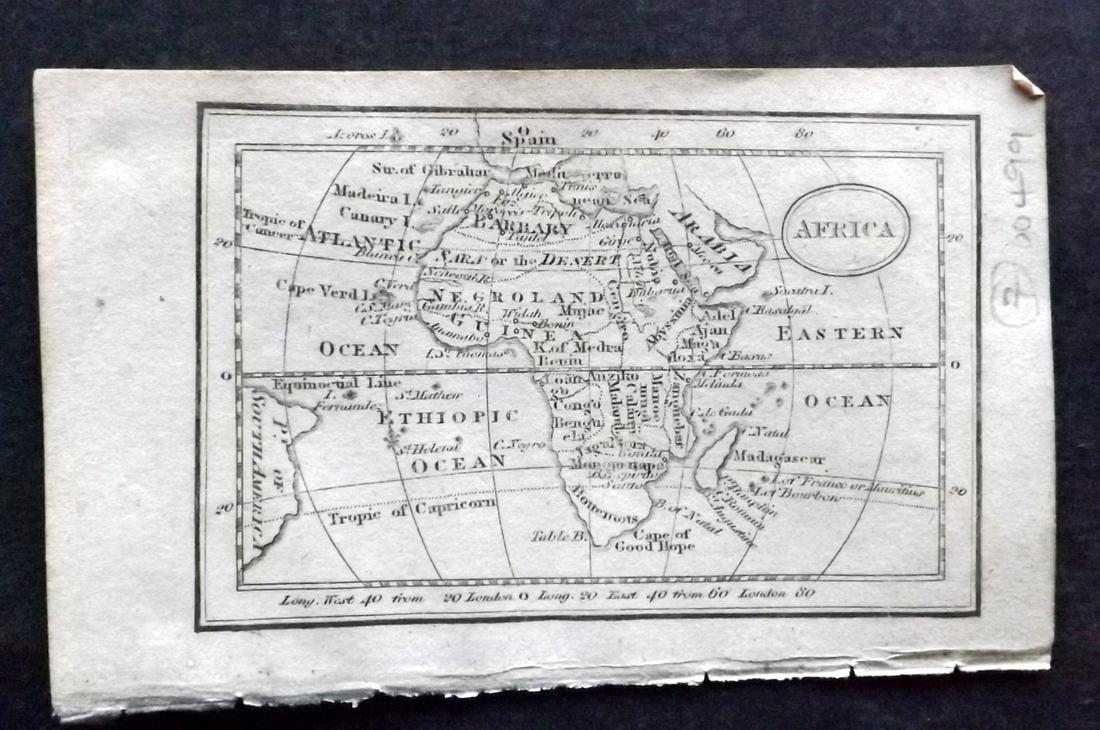 Turner, Richard 1808 Miniature Map. Africa (1 of 2)