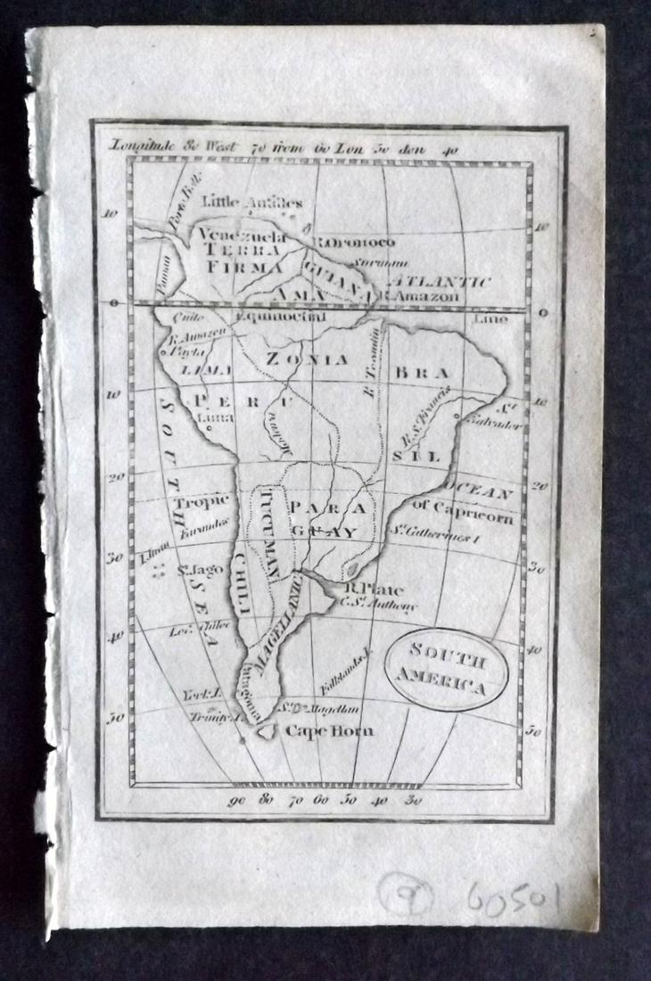 Turner, Richard 1808 Miniature Map. South America (1 of 2)
