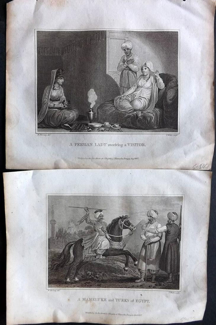 Blomfield, E. 1807 Pair of Prints. Egypt & Persia (1 of 2)