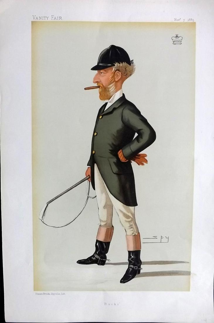 Vanity Fair Print 1885 Robert Bateson-Harvey, Foxhunter (1 of 1)