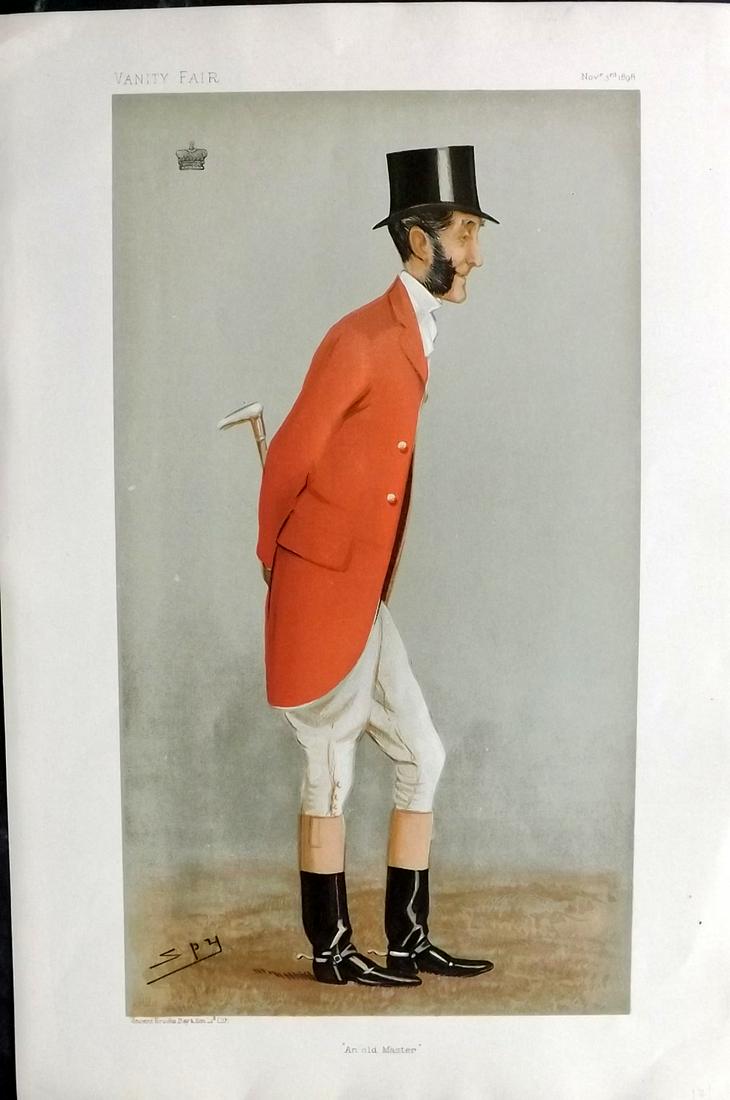 Vanity Fair Print 1898 Viscount Portman, Foxhunter (1 of 1)