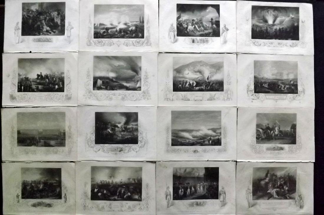 Tallis (Pub) 1853 Lot of 16 Military Prints (1 of 5)