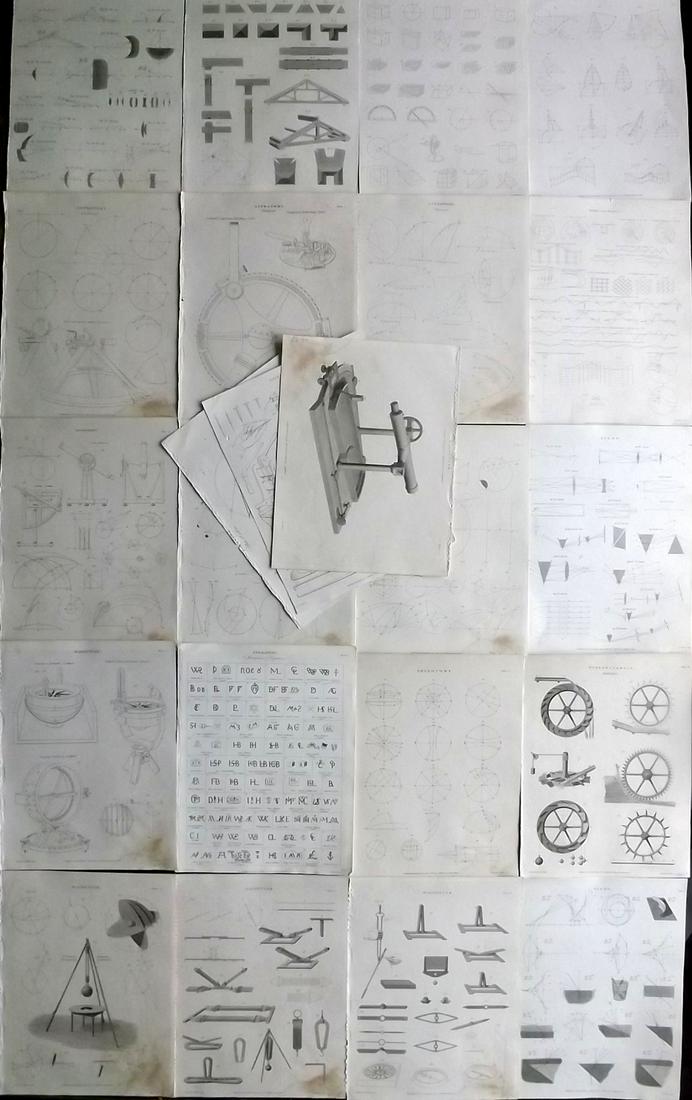 Encyclo. Metropolitana C1830 Lot of 23 Science Prints (1 of 8)