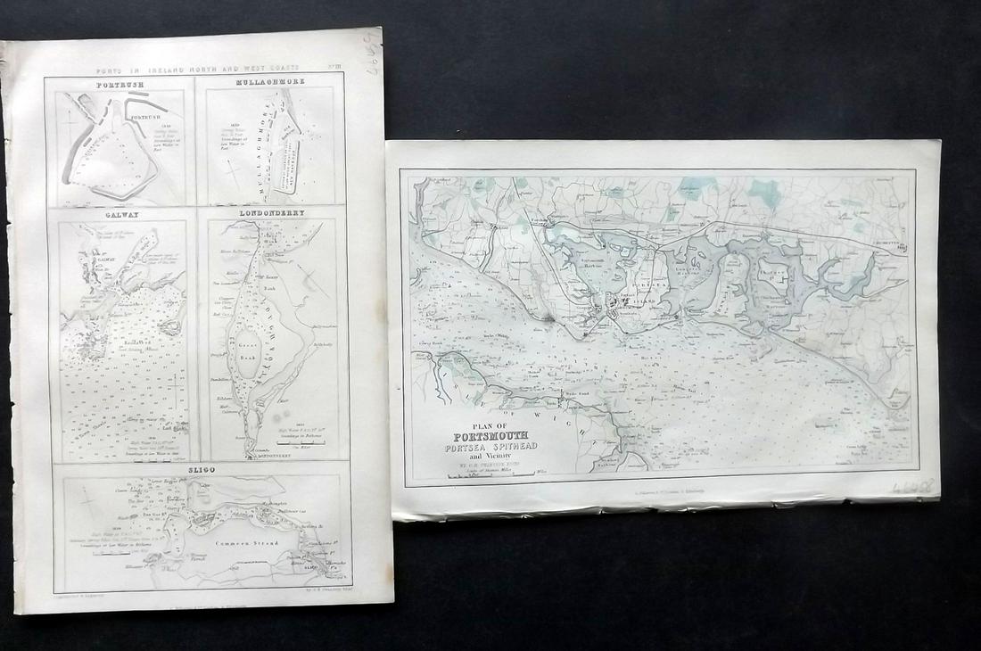 Fullarton (Pub) 1858 Pair of British & Irish Maps (1 of 2)