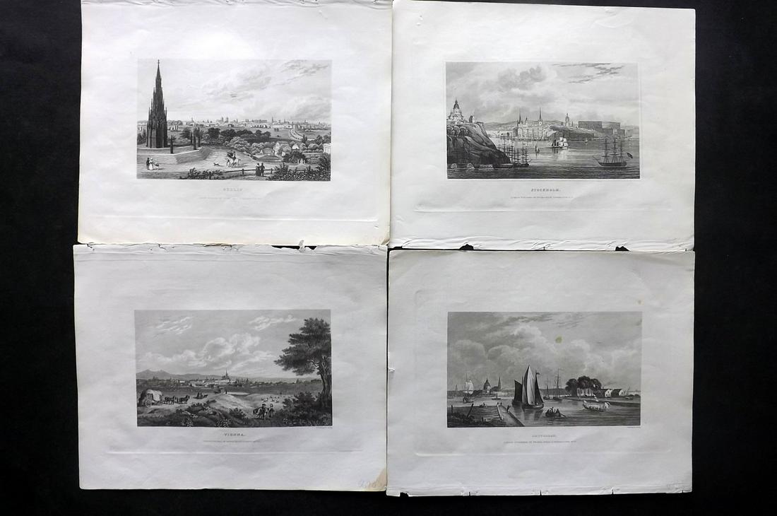 Barclay, James C1835 Lot of 4 European City Views (1 of 2)