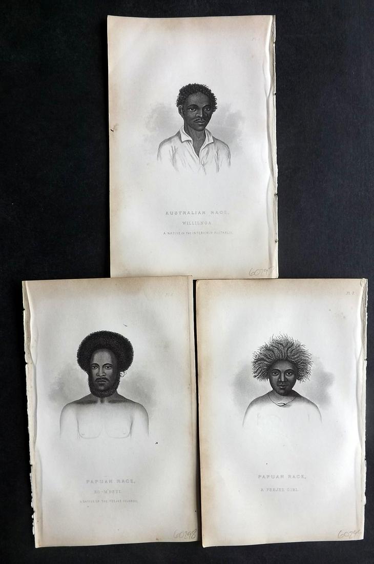 Pickering, Charles 1850 Lot of 3. Australia & Pacific (1 of 2)