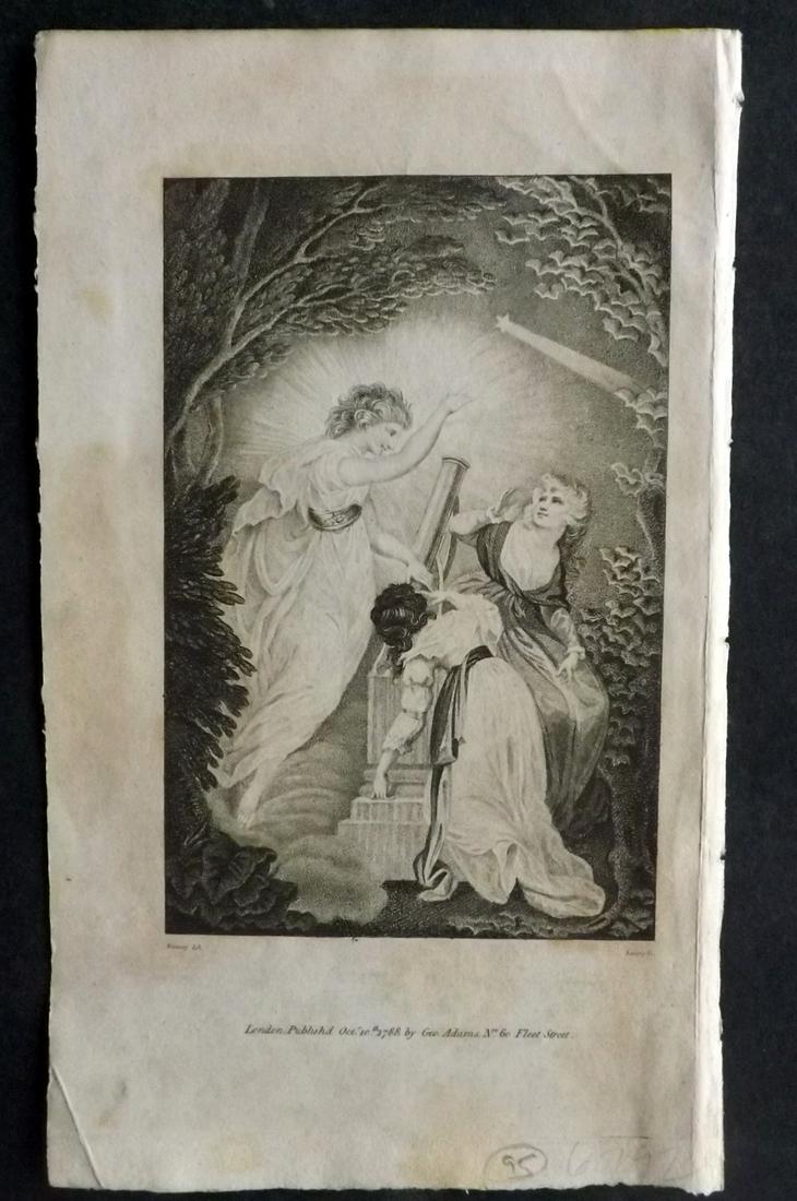Adams, George 1790 Astronomy Print. Classical Frontis. (1 of 2)