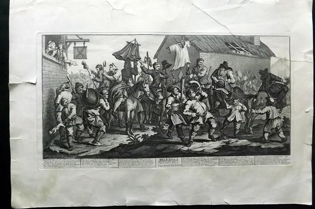Hogarth, William 1835 LG Print. 1 Plate from Hudibras (1 of 2)