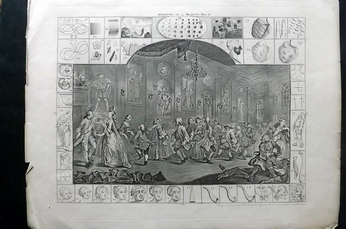 Hogarth, William 1835 LG Print. Analysis of Beauty PL 2 (1 of 2)