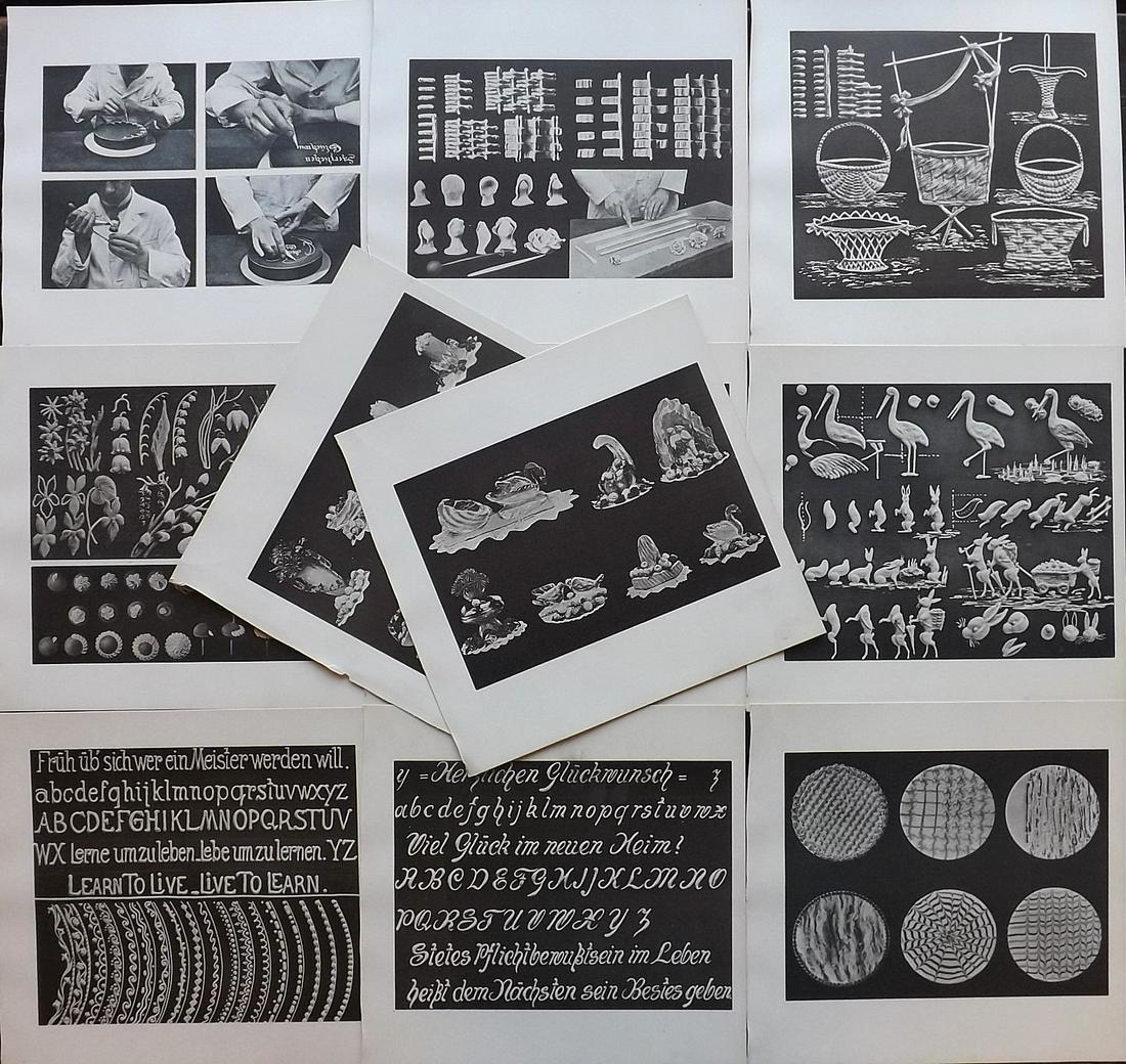Weber, Johannes 1923 Lot of 11 Prints. American Cakes (1 of 2)