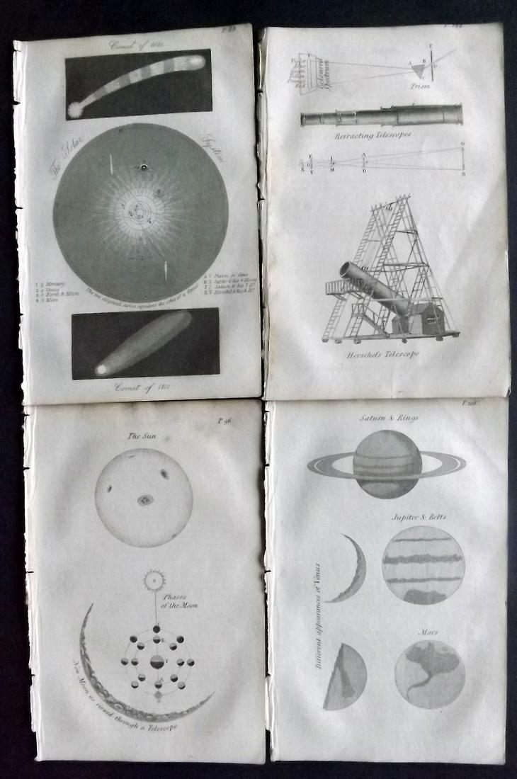 Blair, David 1834 Lot of 4 Miniature Prints. Astronomy (1 of 2)
