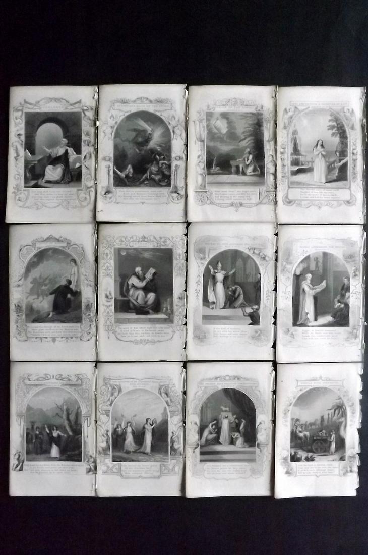 Fletcher, Alexander 1853 Lot of 12 Religious Prints (1 of 2)