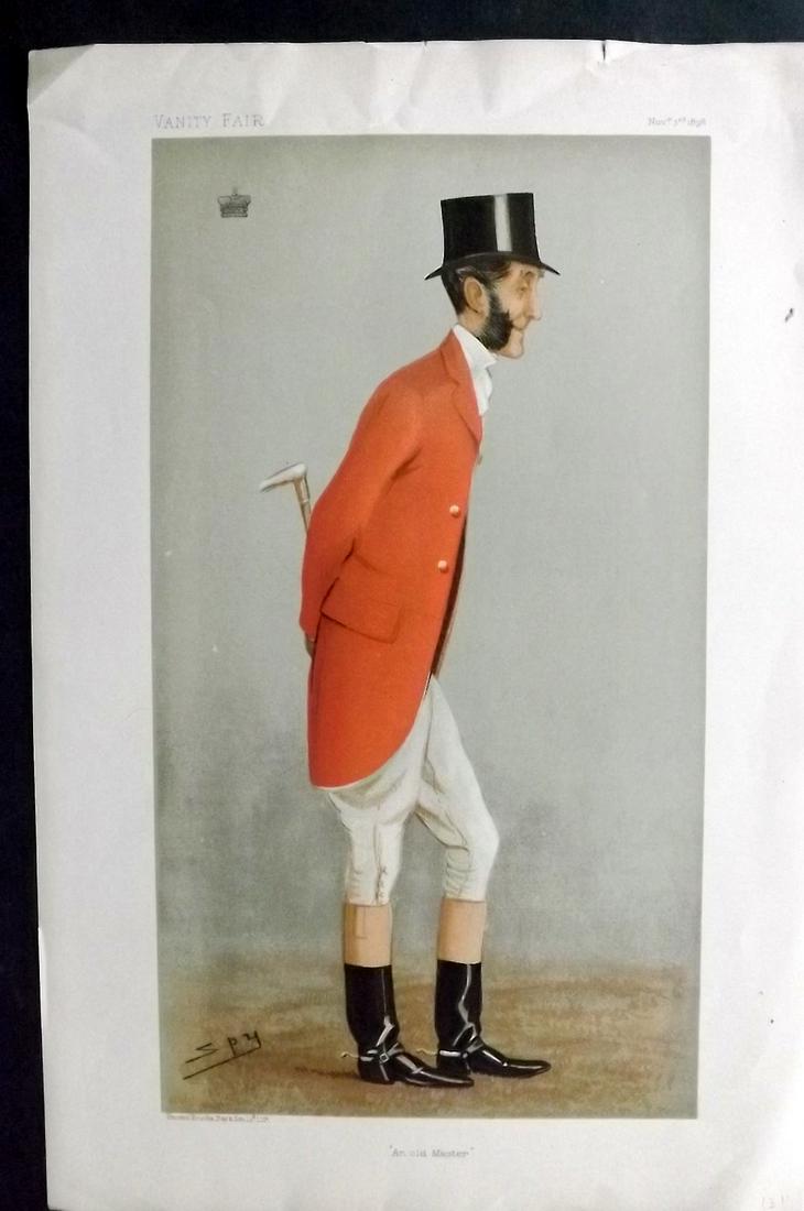 Vanity Fair Print 1898 Viscount Portman, Foxhunter (1 of 1)